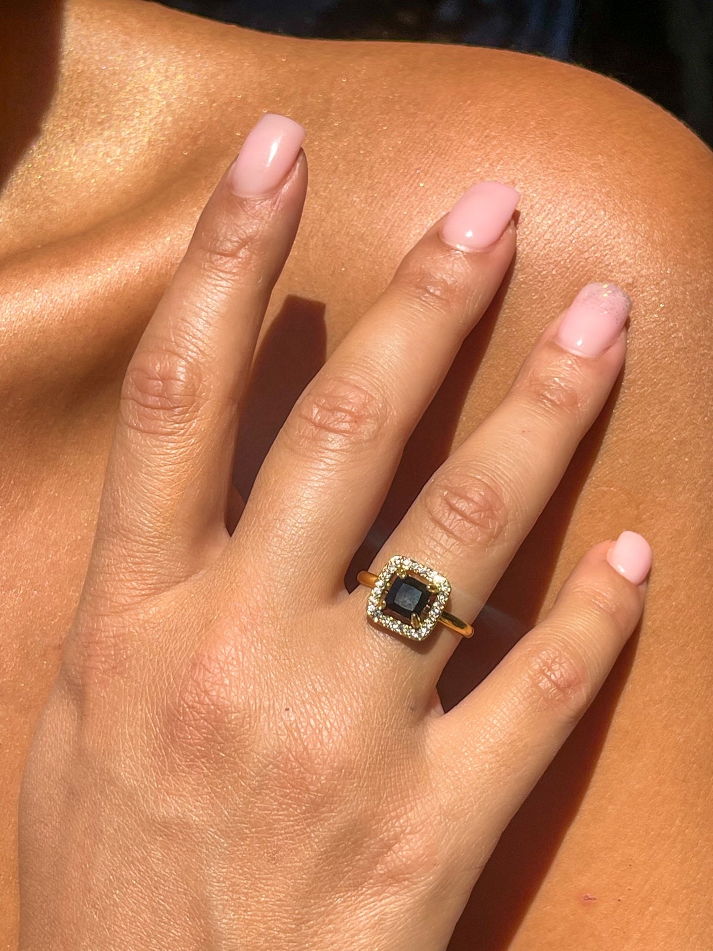 Bague Mona - Zircons & Acier Inoxydable