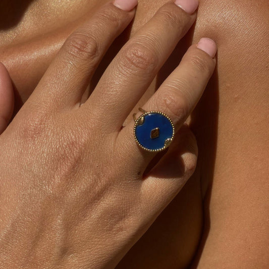 Bague bleue