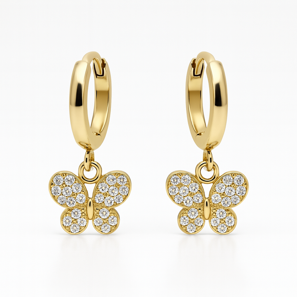 Boucles d'oreilles Papillon