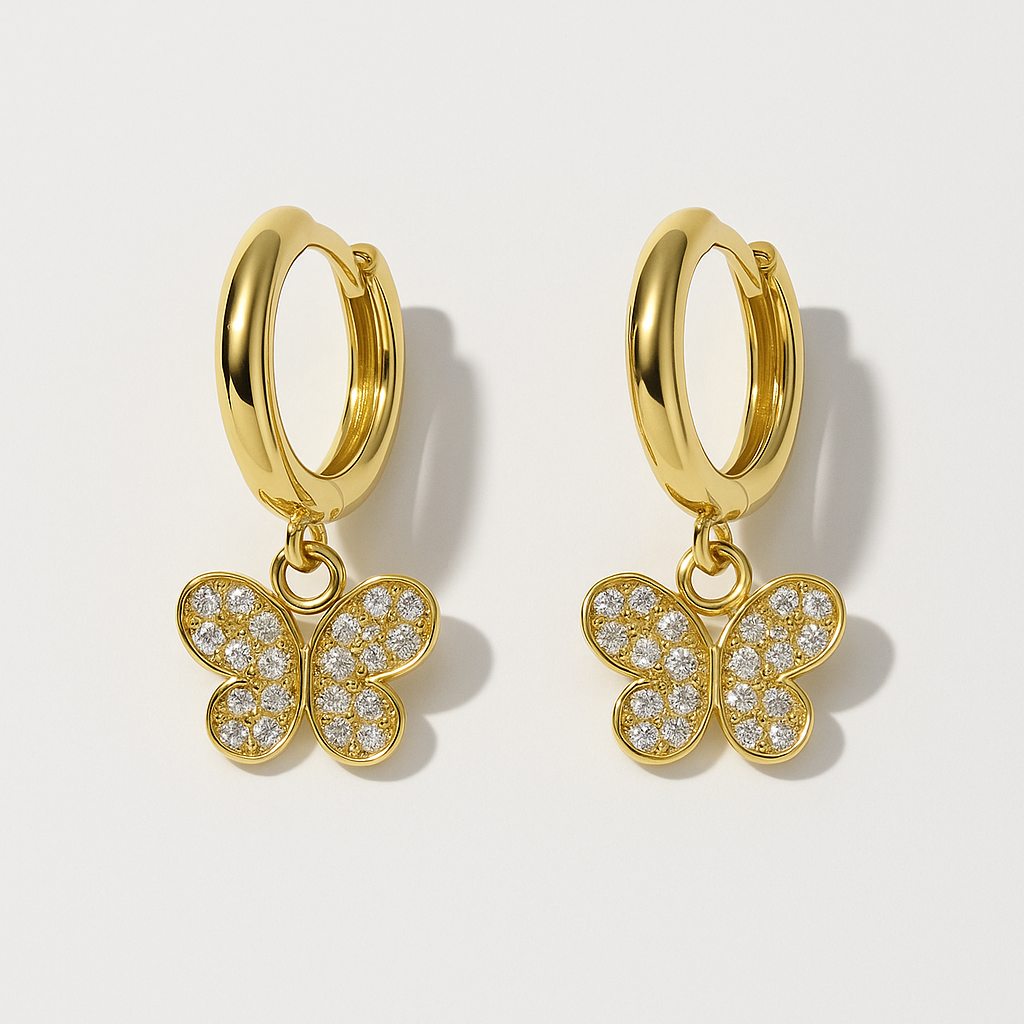 Boucles d'oreilles Papillon