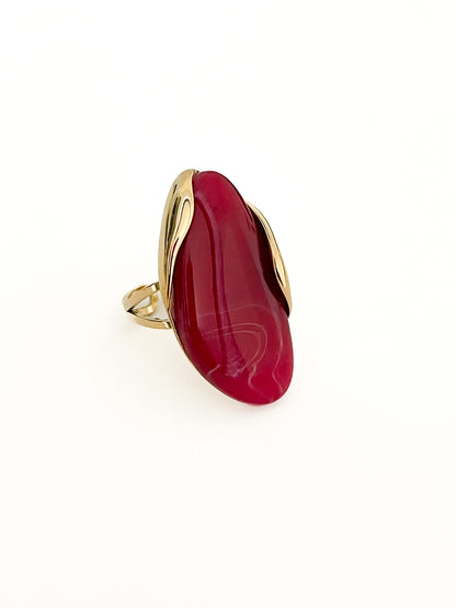 Bague Indira - Élegance sculpturale et couleur de caractère