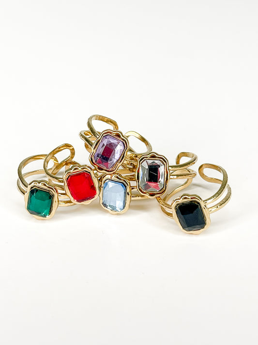 Bague Linda - Cristal Swarovski & Acier Inoxydable