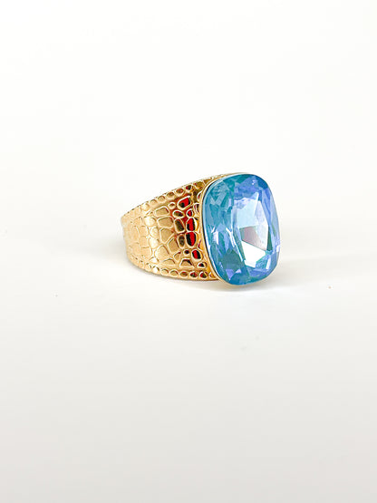 Bague Myrianna -Cristal Swarovski & Acier Inoxydable