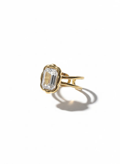 Bague Linda - Cristal Swarovski & Acier Inoxydable