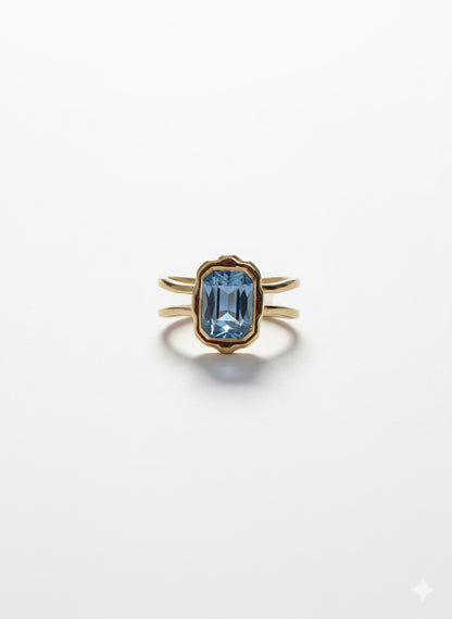 Bague Linda - Cristal Swarovski & Acier Inoxydable