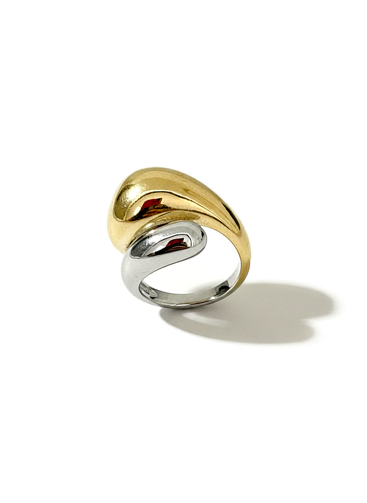 Bague Elyna - Union du doré et de l'argenté
