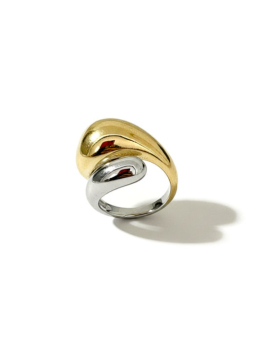 Bague Elyna - Union du doré et de l'argenté