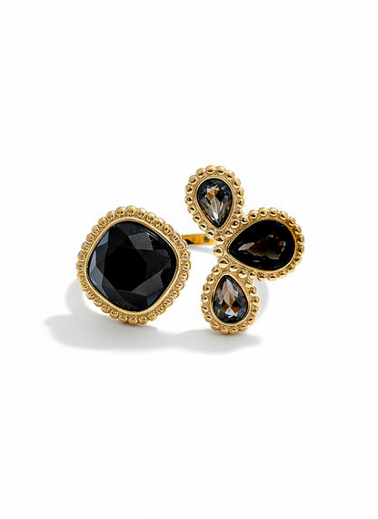 Bague Meyli - Cristal Swarovski & Acier Inoxydable
